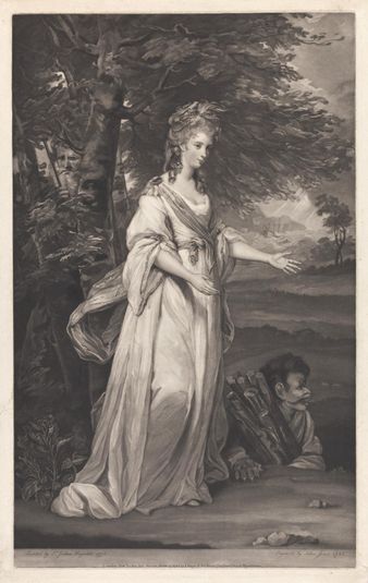 The Honble Mrs. Tollemache, in the Character of Miranda