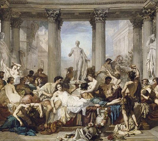 The Romans in their Decadence