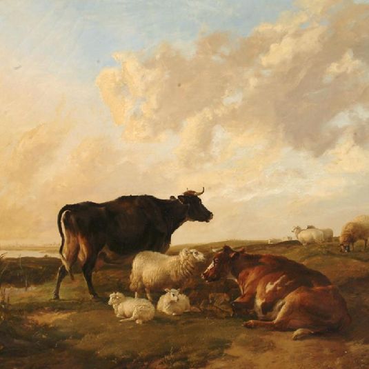 Landscape with Cows and Sheep