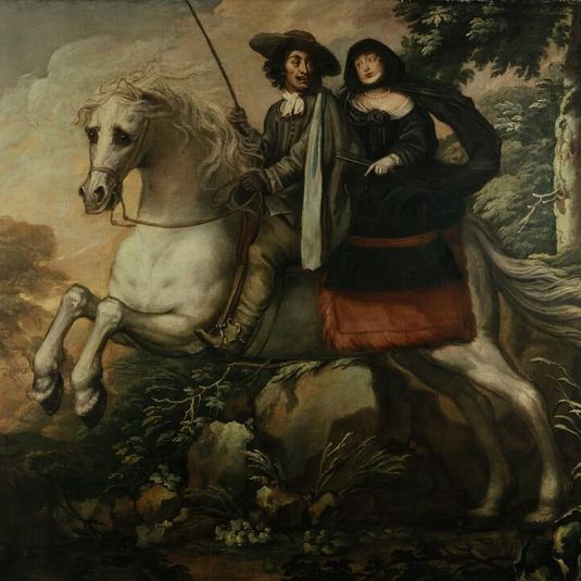 King Charles II and Jane Lane riding to Bristol