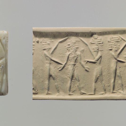 Cylinder seal and modern impression: battle of the gods