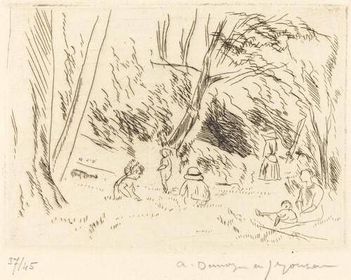 Children in the Forest at Chaville (Bois de Chaville, les gosses)