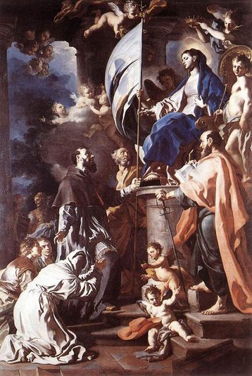 St. Bonaventura Receiving the Banner of St. Sepulchre from the Madonna
