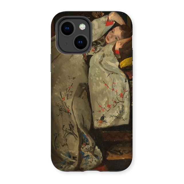 Girl in white kimono, George Hendrik Breitner, 1895 Tough Phone Case Smartify Essentials