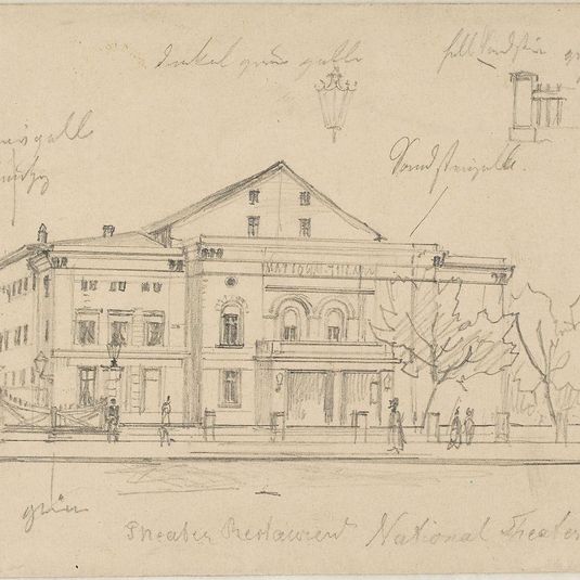 Study of the Nationaltheater, Berlin