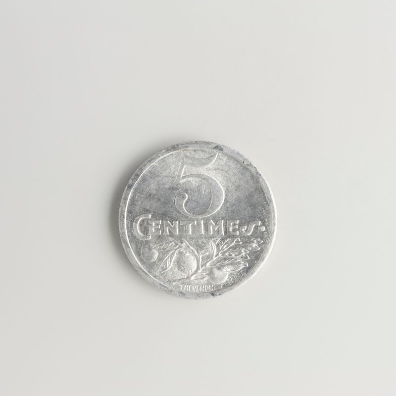 Bon pour 5 centimes de franc de la Chambre de commerce de Nice et des Alples-Maritimes, 1920