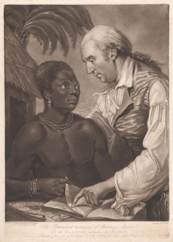 The Benevolent Effects of Abolishing Slavery, or the Planter instructing his Negro