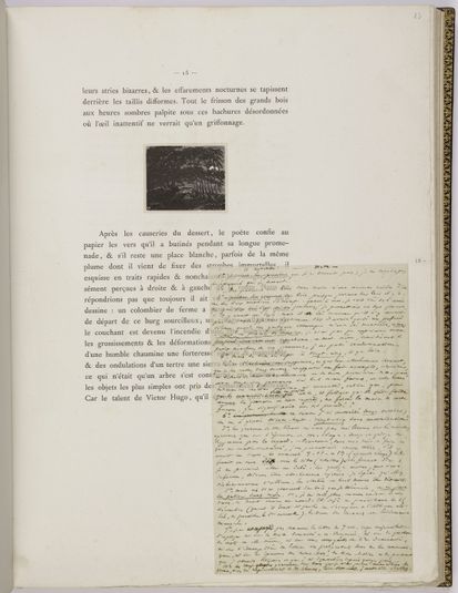Album Chenay folio 12 recto, neuvième page de texte et 2 documents