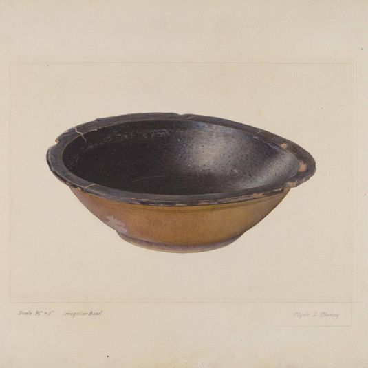 Glazed Clay Bowl