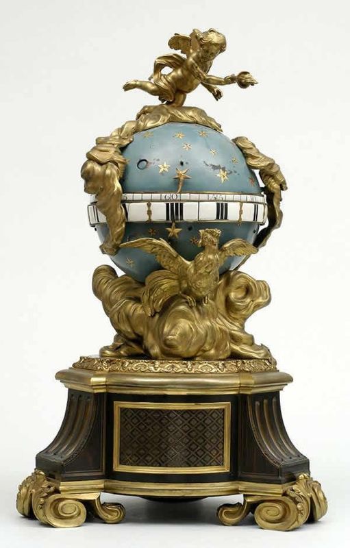 Clock in the form of a celestial globe, c.1712-20
