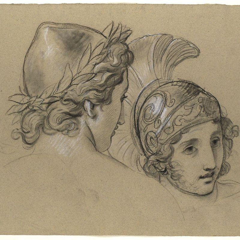 Study of Heads for Study for 'Castor and Pollux Freeing Helen'