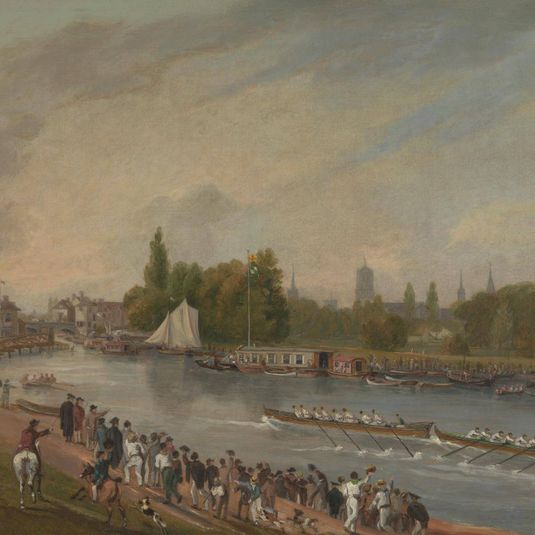 A Boat Race on the River Isis, Oxford