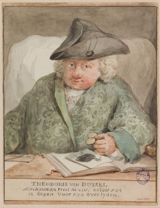 Portrait de Theodore van Duyse (mort en 1784), collectionneur et Premier clerc au Conseil des Etats à La Haye, en 1784