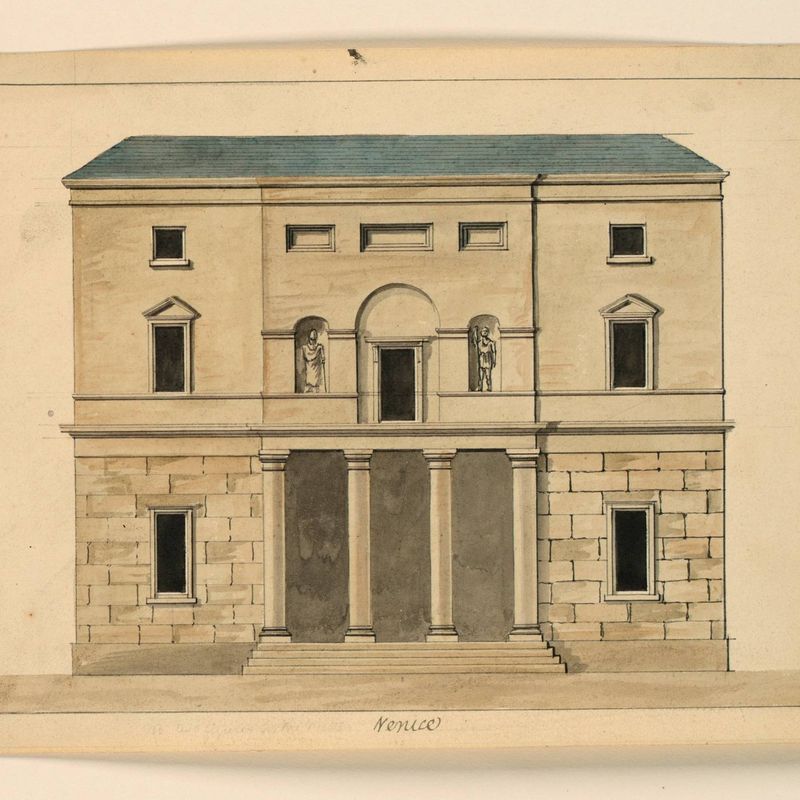 Elevation of a Theater, Venice