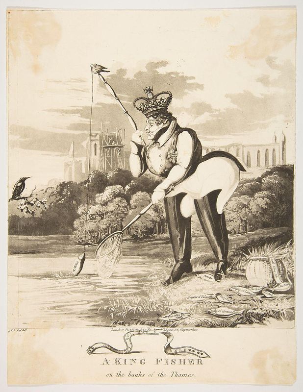 A King Fisher on the Banks of the Thames