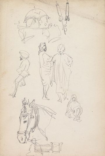 A Doli, a Horse, and Figure Studies