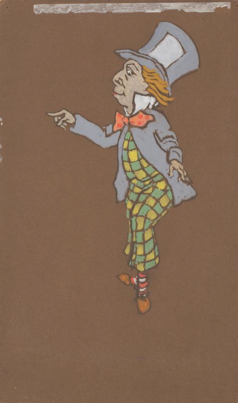 Mad Hatter (costume design for Alice-in-Wonderland, 1915)