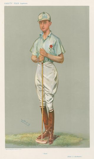 Polo Players - Vanity Fair. 'Buck'. Mr. Walter S. Buckmaster. 4 September 1907