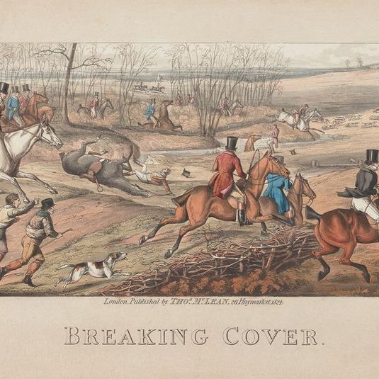 A set of four: Breaking Cover. London, pub. by Thos. McLean, 1824
