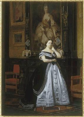 "Portrait de la baronne Nathaniel de Rothschild née Charlotte de Rothschild"