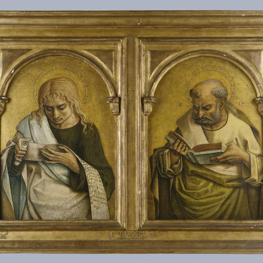 Two Reading Saints (from the Montefiore dell’Aso predella)