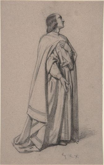 Standing Figure of a Robed Man