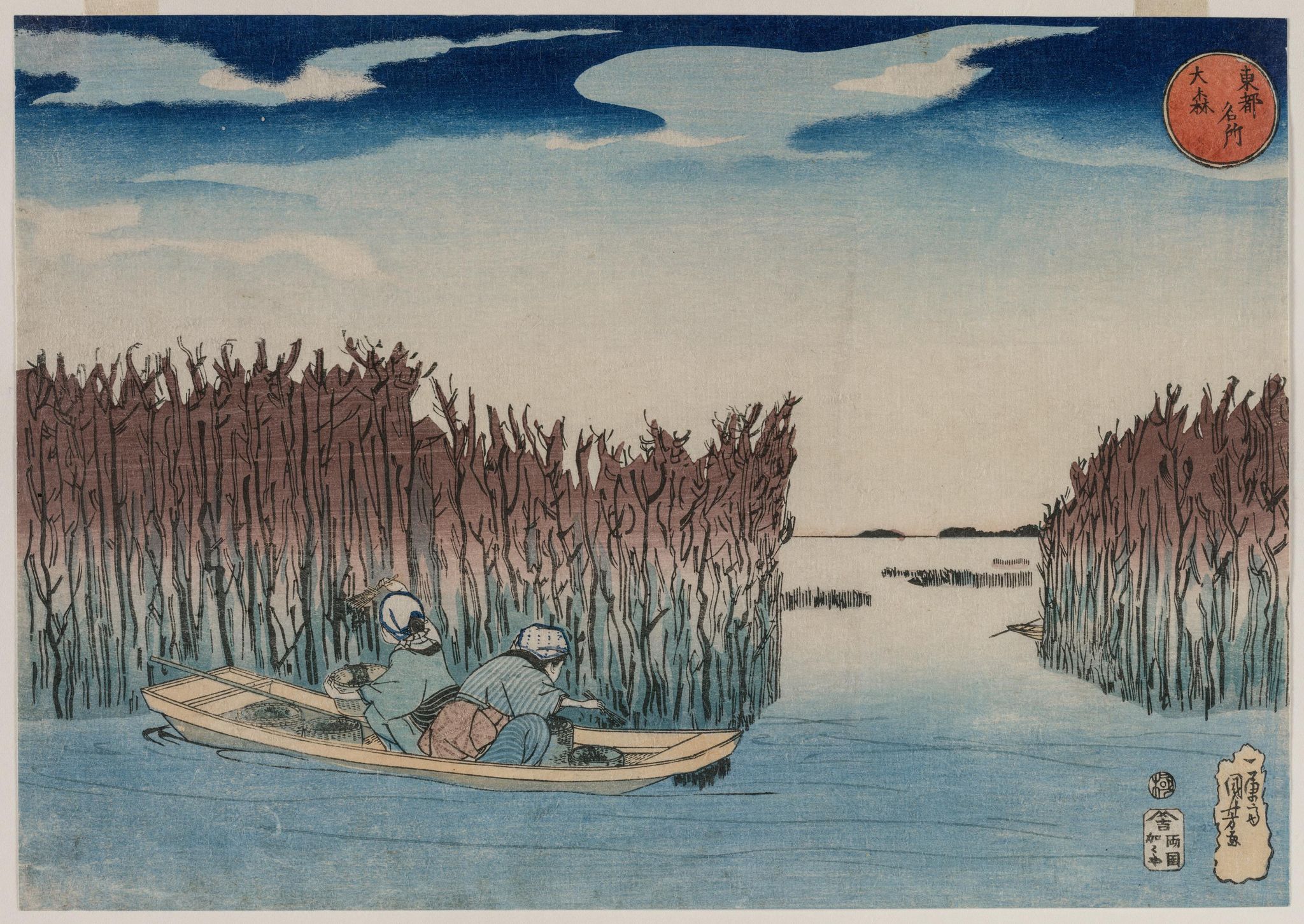 Ōmori, from the series Famous Places in the Eastern Capital