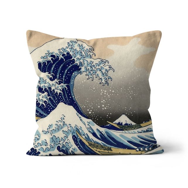 The Great Wave off Kanagawa Cushion Smartify Essentials