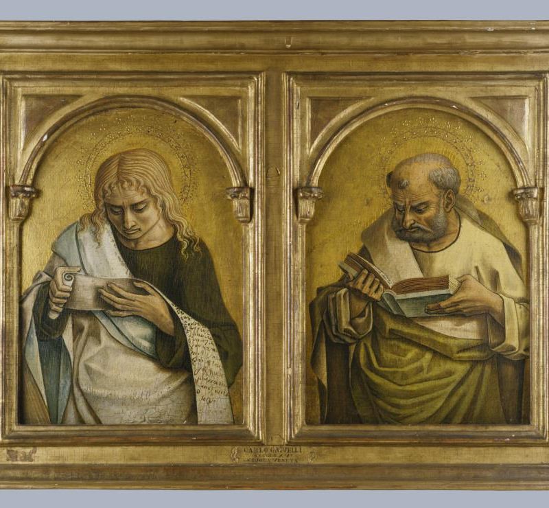 Two Reading Saints (from the Montefiore dell’Aso predella)