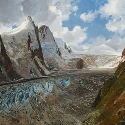 Thomas Ender, The Grossglockner with the Pasterze Glacierand "Picture this! The Belvedere Collection from Cranach to Lassnig" in international sign
