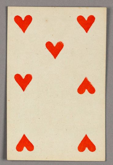 Seven of Hearts from Set of "Jeu Imperial–Second Empire–Napoleon III" Playing Cards
