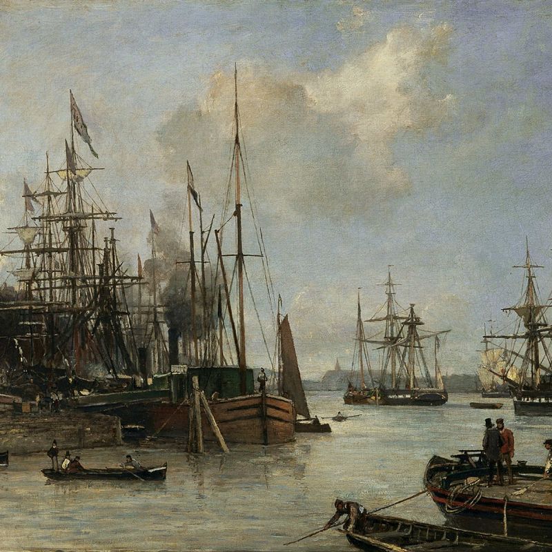 A View of the Harbour, Rotterdam