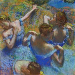 Blue dancers by Edgar Degas