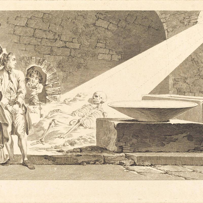 Fragonard and Bergeret with Their Wives Visiting a Tomb in Pompeii