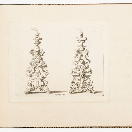 Candlestick Designs, from Dessins d'orfèvrerie (Designs for Metalwork)