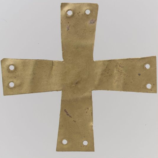 Gold Appliqué in the Form of a Cross