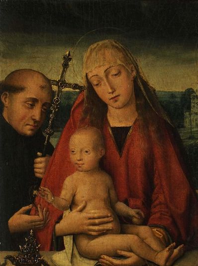 Madonna and Child with Saint Peter Celestine