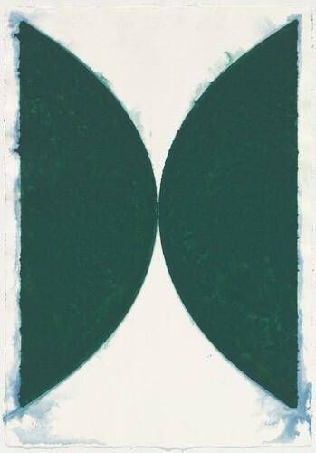 Colored Paper Image II, State (Green Curves)