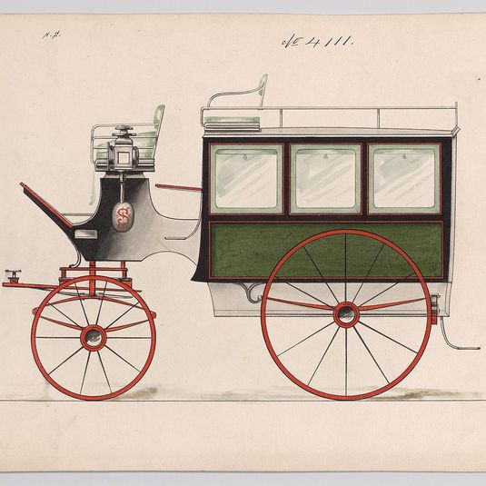 Design for Omnibus or Wagonette, no. 4111