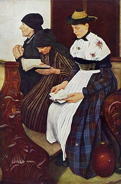 Three Women in Church (Leibl)