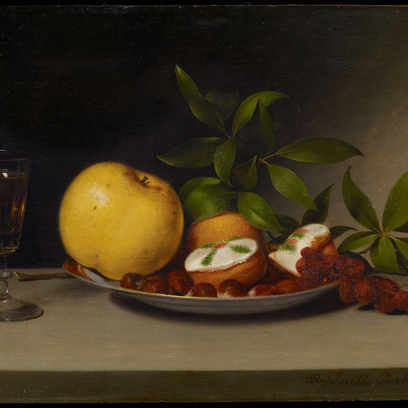 Still Life with Fruit, Cakes and Wine