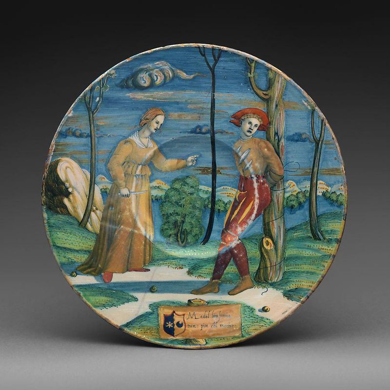 Plate with The Lover Tormented