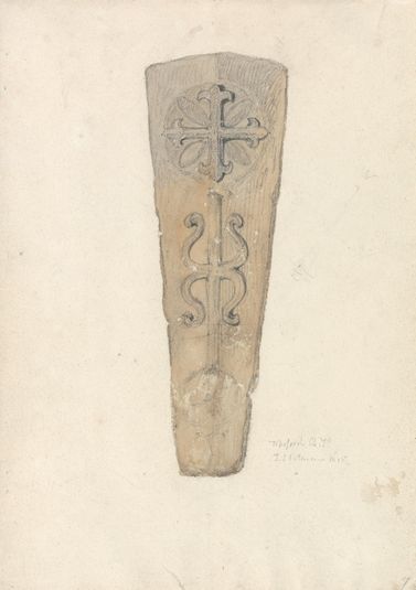 Study of a Coffin Lid from a (?) Norfolk Church