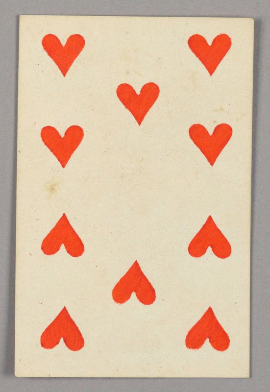Ten of Hearts from Set of "Jeu Imperial–Second Empire–Napoleon III" Playing Cards