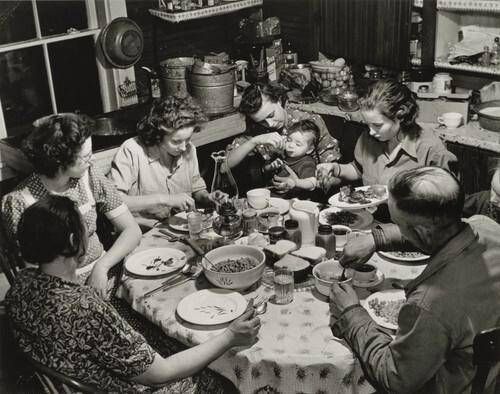 Dinner Time at Mr. Hercules Brown's Home, Somerville, Maine