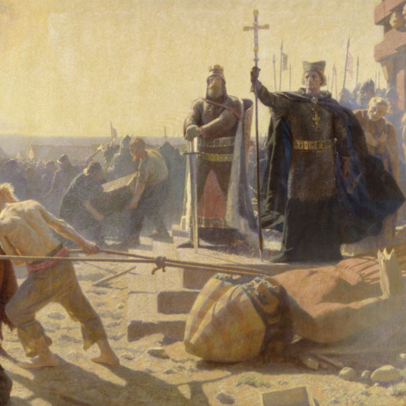 The Conquest of Arkona by Valdemar the Great and Bishop Absalon in 1169