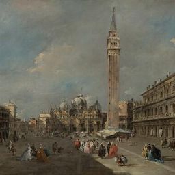 Francesco Guardi, The Piazza San Marco, Venice, About 1775 - 1780