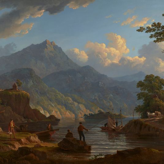 Landscape with Tourists at Loch Katrine