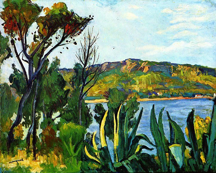 Landscape, Mediterranean bay, view of Agay