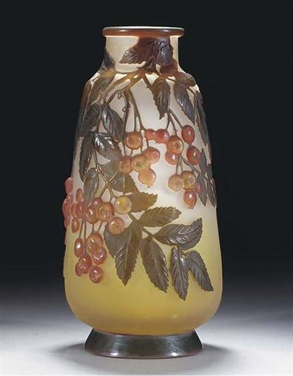 Mould-Blown Cameo Glass Vase